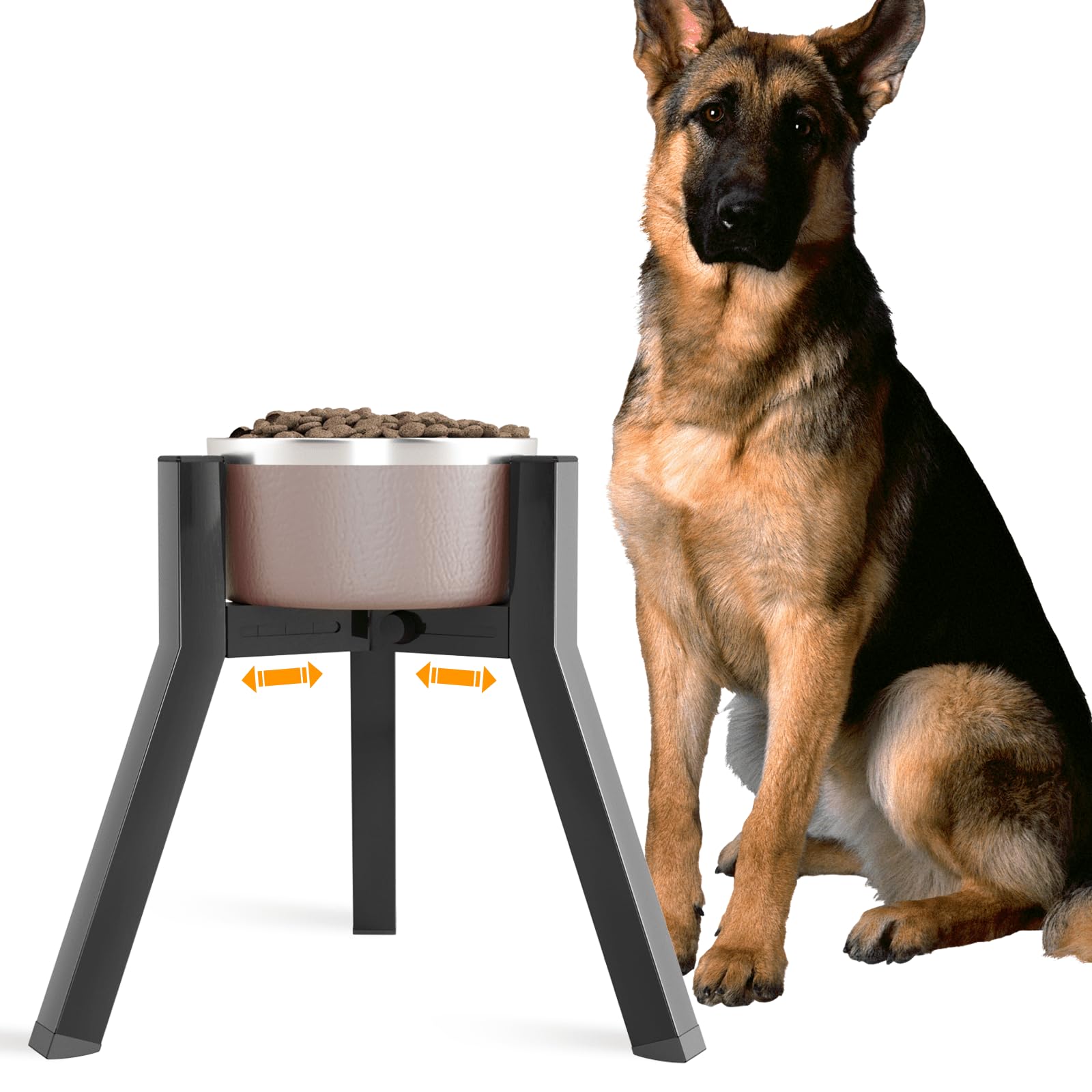 SHAINFUN comedero para perros elevado 11 pulgadas, fomenta una postura más cómoda al comer.