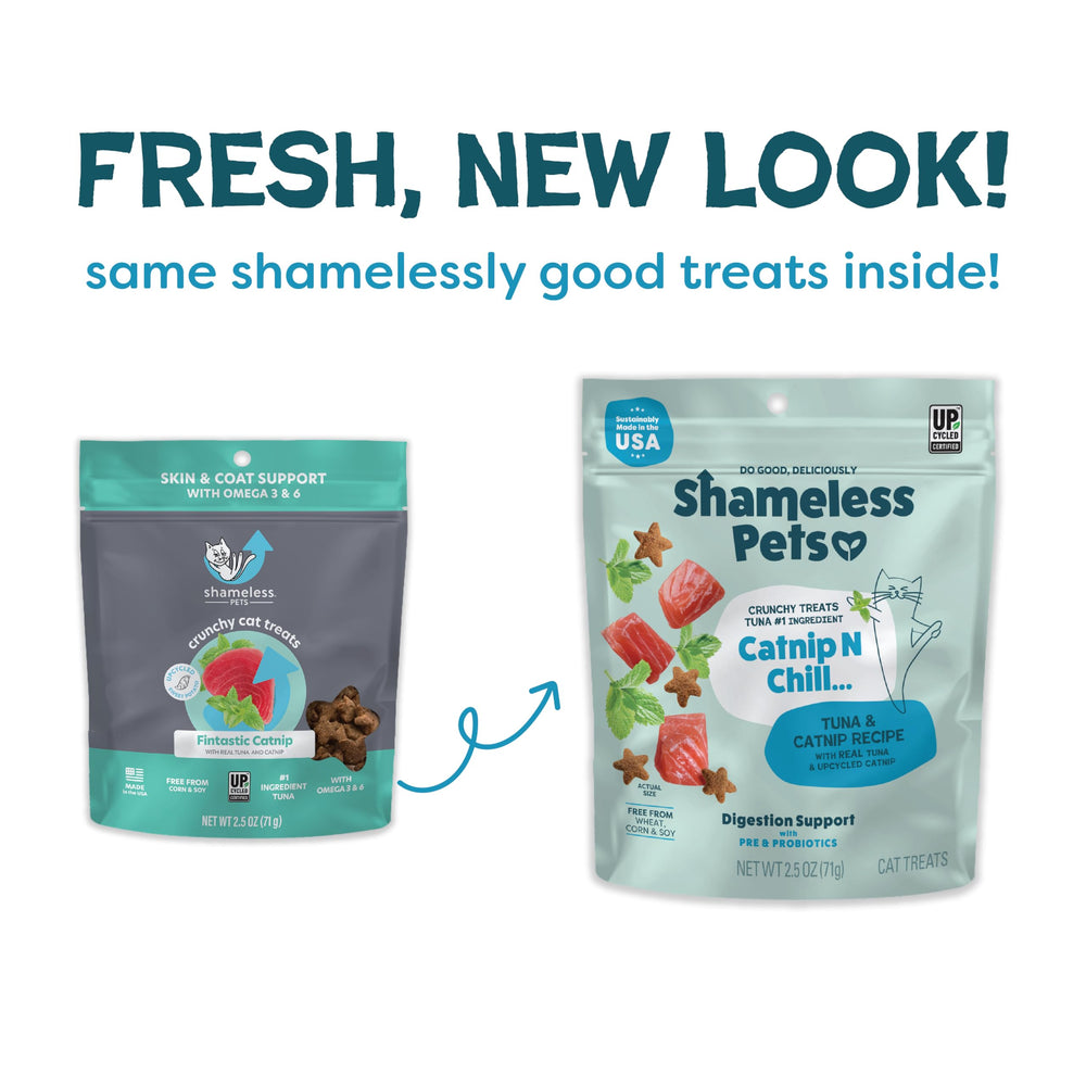 Shameless Pets Atún Fresco: primer ingrediente real, sabor irresistible para gatos.