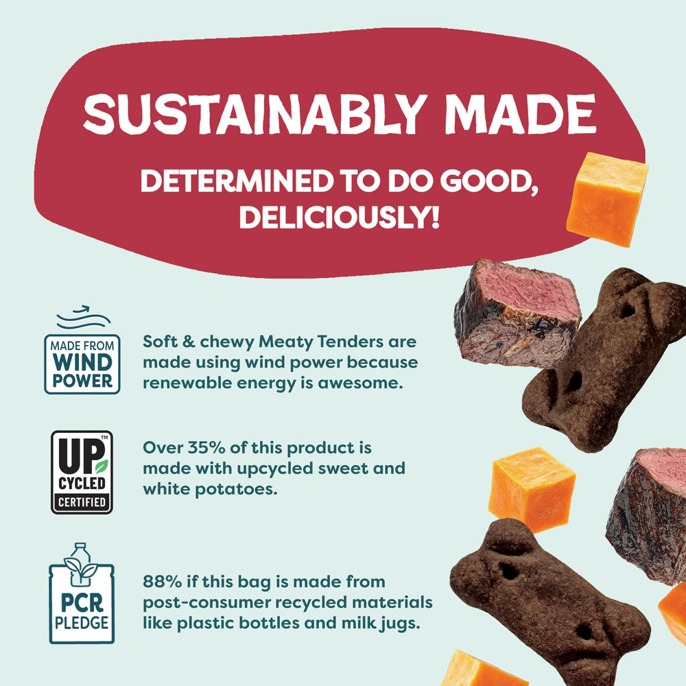 Shameless Pets – batata dulce reciclada aporta fibra suave para una digestión tranquila.