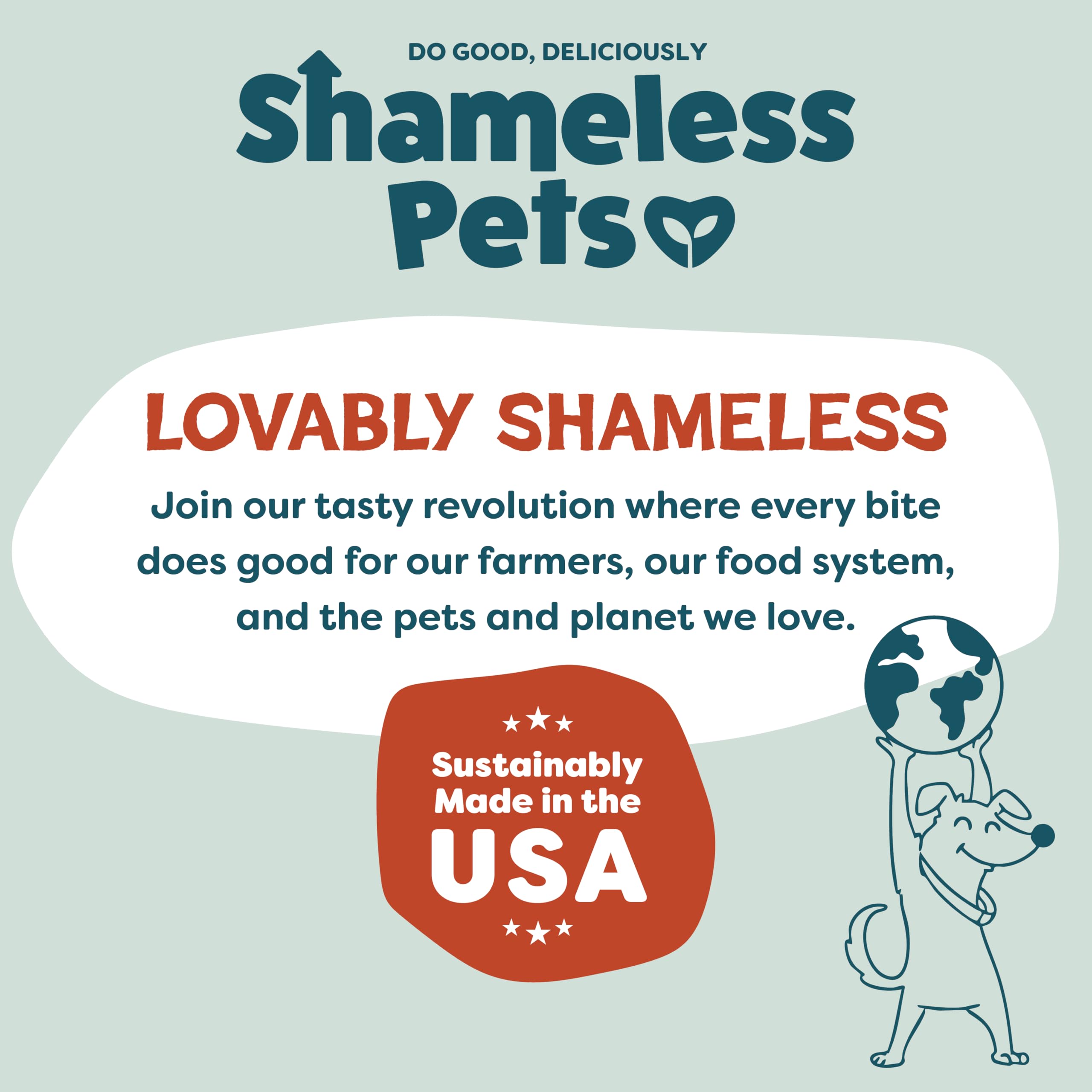Shameless Pets Jerky Bites, elaborado en Estados Unidos con prácticas sostenibles
