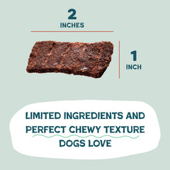 Shameless Pets Jerky Bites Duck-Tato, fibra para apoyar la digestión