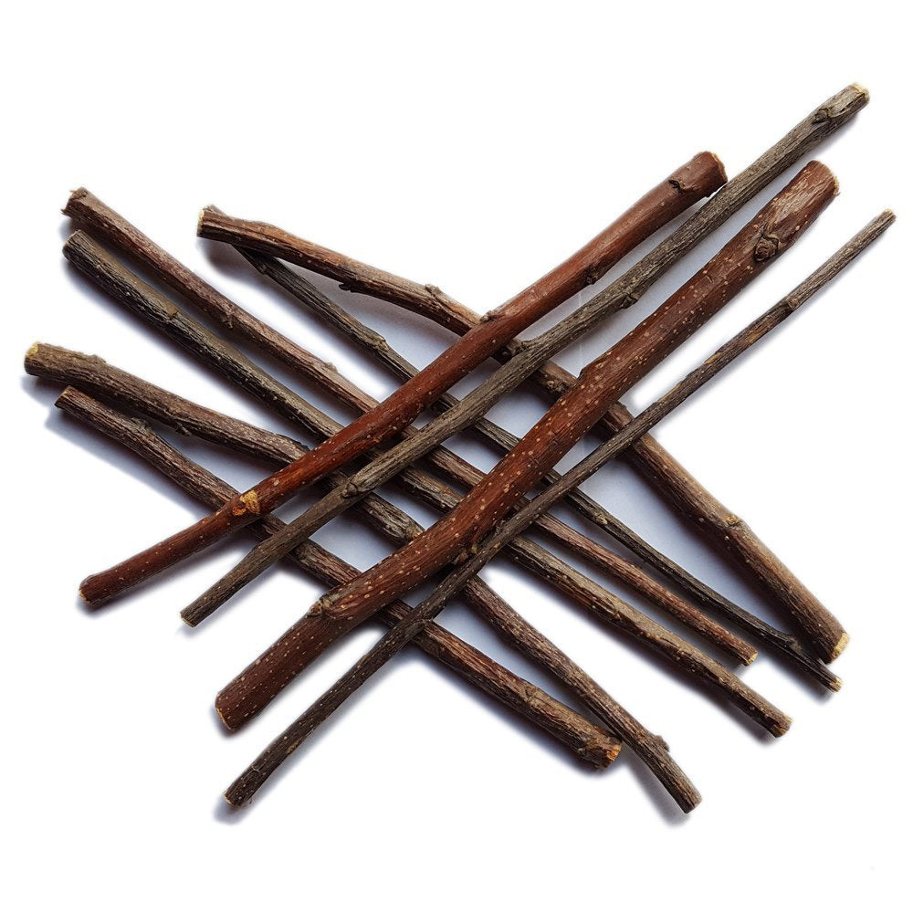 Sharllen palitos de manzana natural, juego dental suave para conejos y hámsters.
