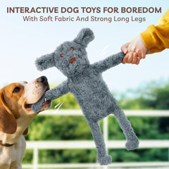 Juguete SHARLOVY con sonajero doble para perros, estimula juego mental.