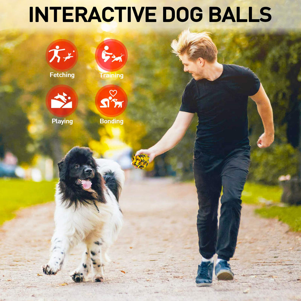 Conjunto de 6 pelotas SHARLOVY, entretenimiento continuo para perros.