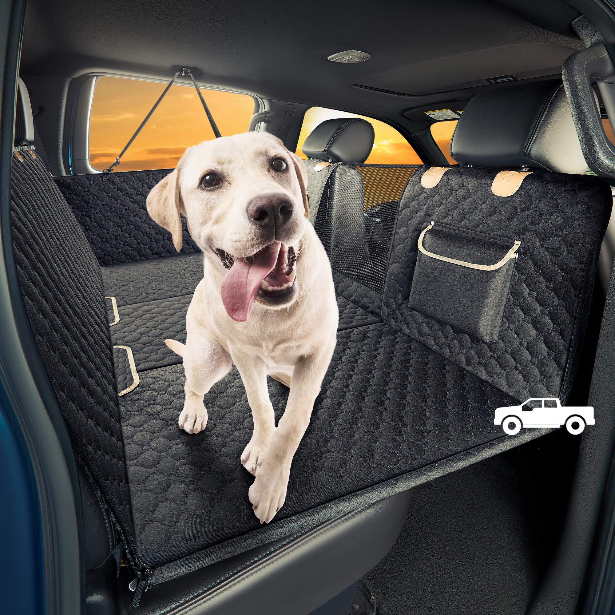 SHARLOVY XL extensor de asiento para camión, base sólida para perros