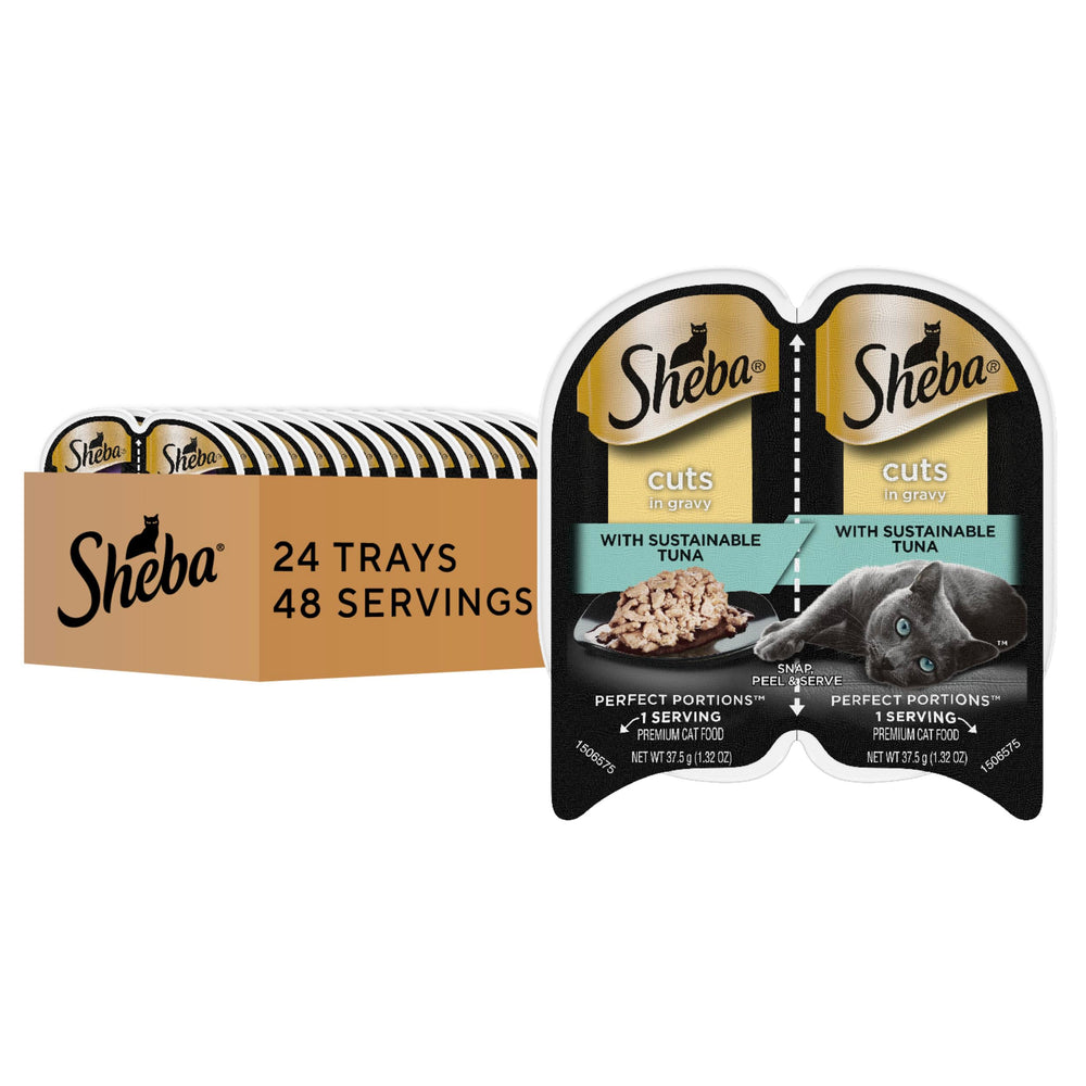Sheba: cortes en salsa de atún para una comida sabrosa y húmeda.