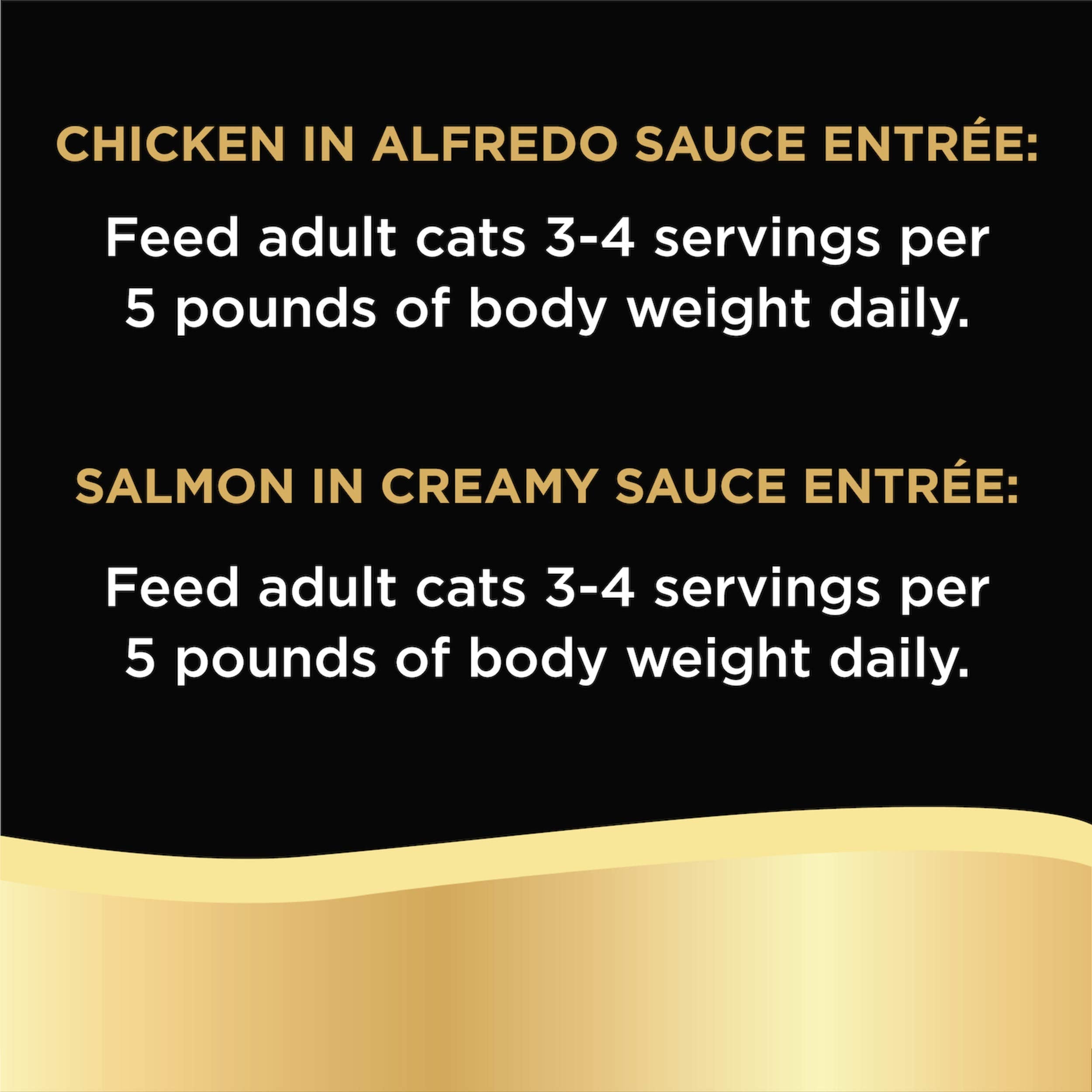 Variedad de sabores: pollo Alfredo y salmón crema, opción para cada día.