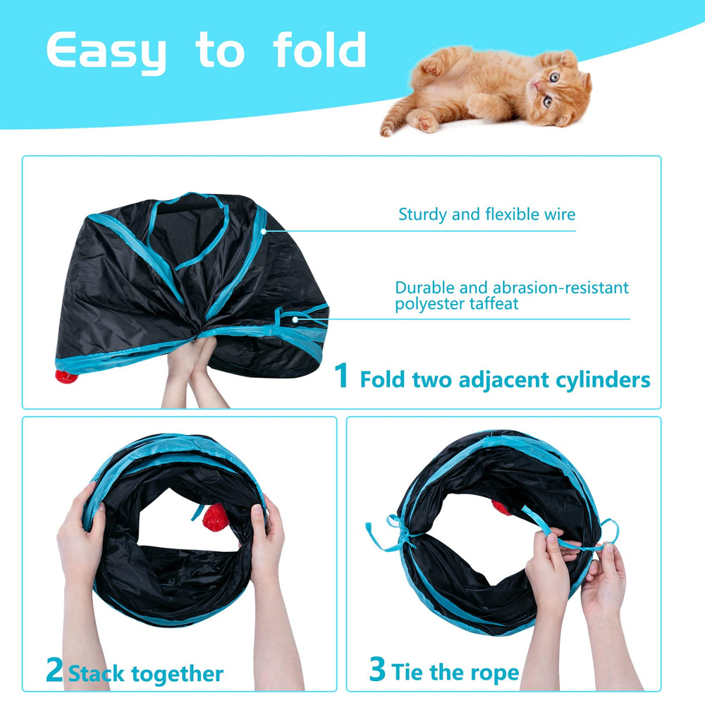 Túnel interactivo Sheldamy para mascotas pequeñas mantiene activa.