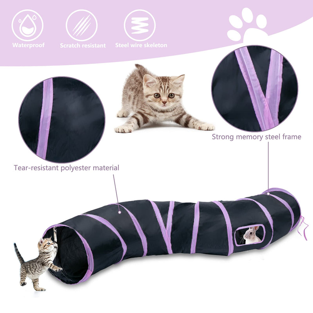 Sheldamy tunel gato: bola de juego colgante para estímulo.