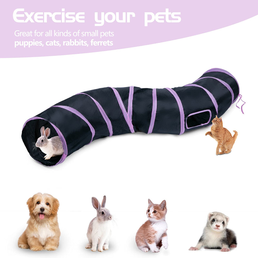 Sheldamy tunel gato: diseño plegable para guardar y transportar.