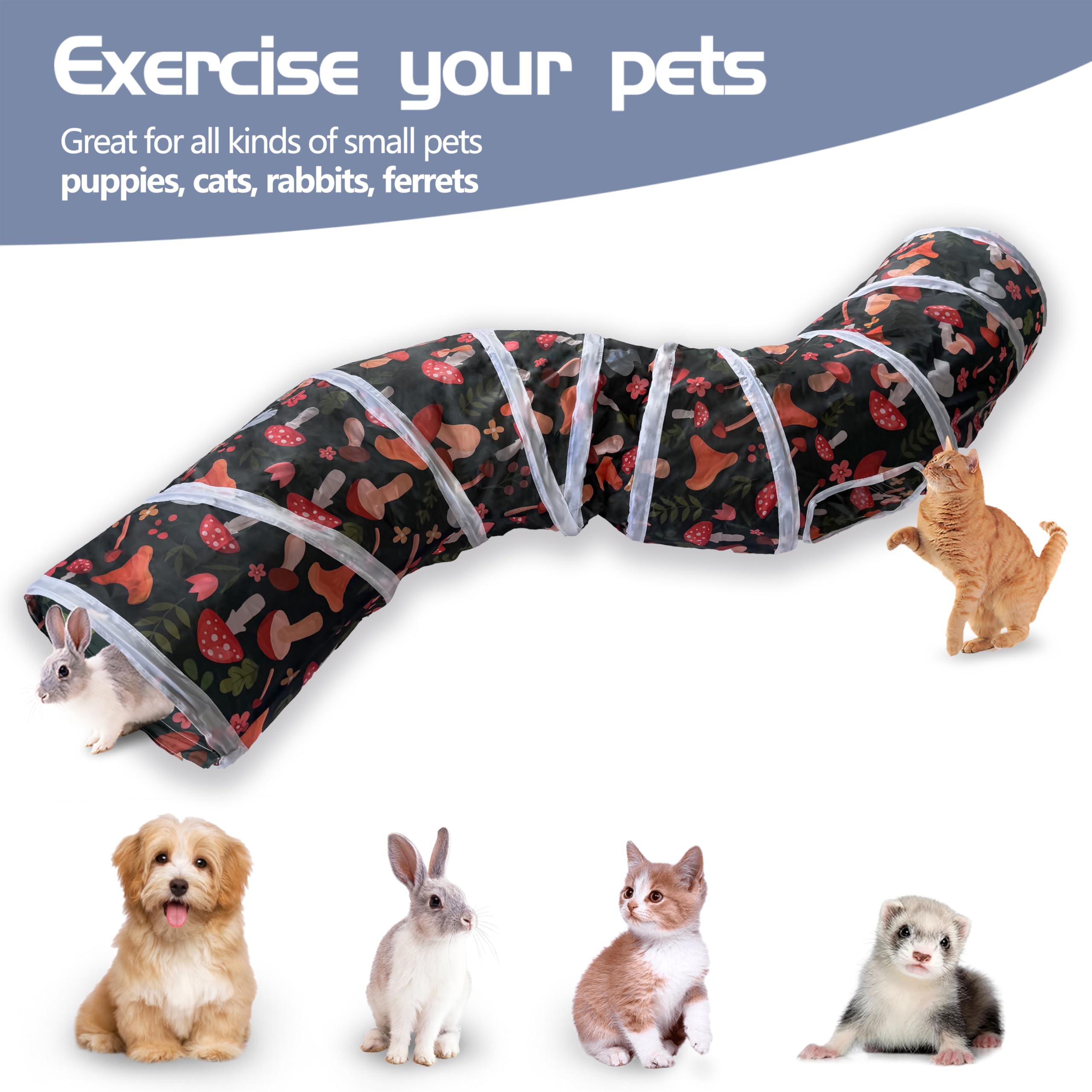 Sheldamy tunel gato plegable rapido, montaje sin herramientas para viajar