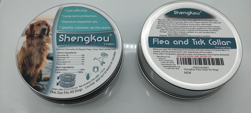 Collar ShengKou apto para uso en exterior y lluvia.