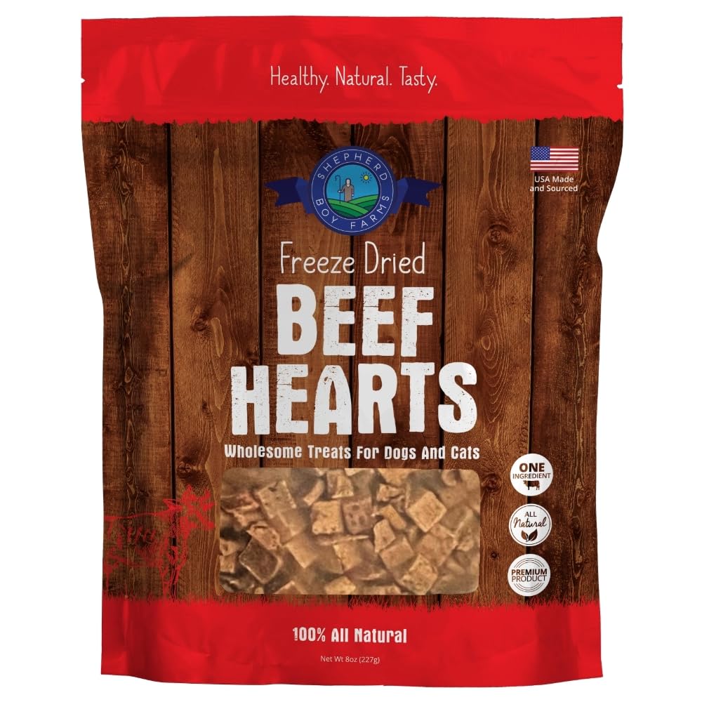 Shepherd Boy Farms corazon de res deshidratado 8oz, alto en proteína