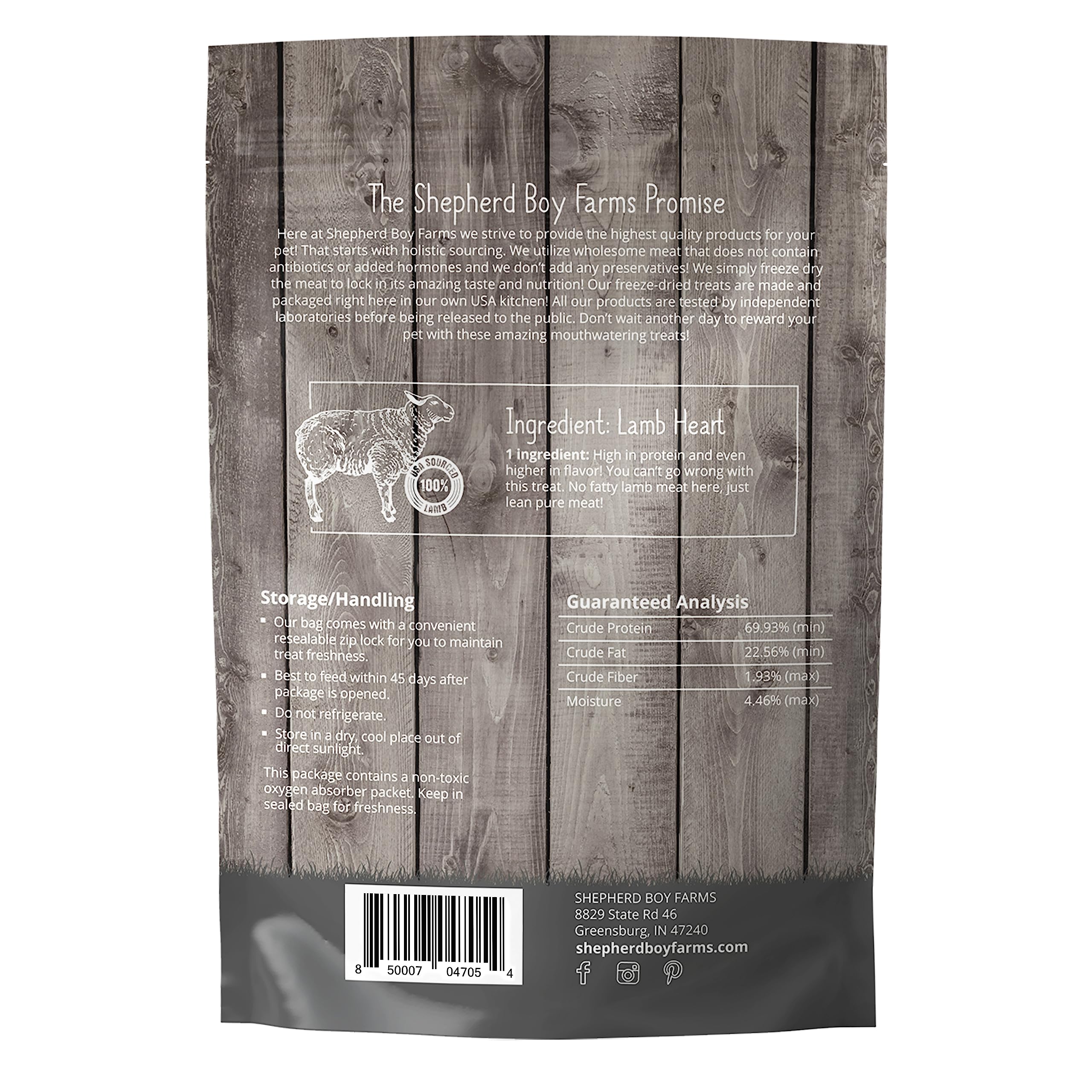 Sin gluten en los premios de Shepherd Boy Farms, snack natural para mascotas.