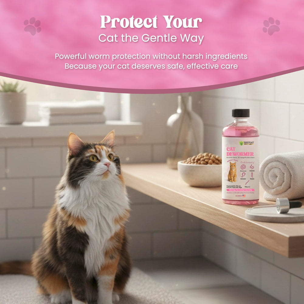 Dewormer SHEVAT VITAMINS empaque compacto para almacenamiento seguro.