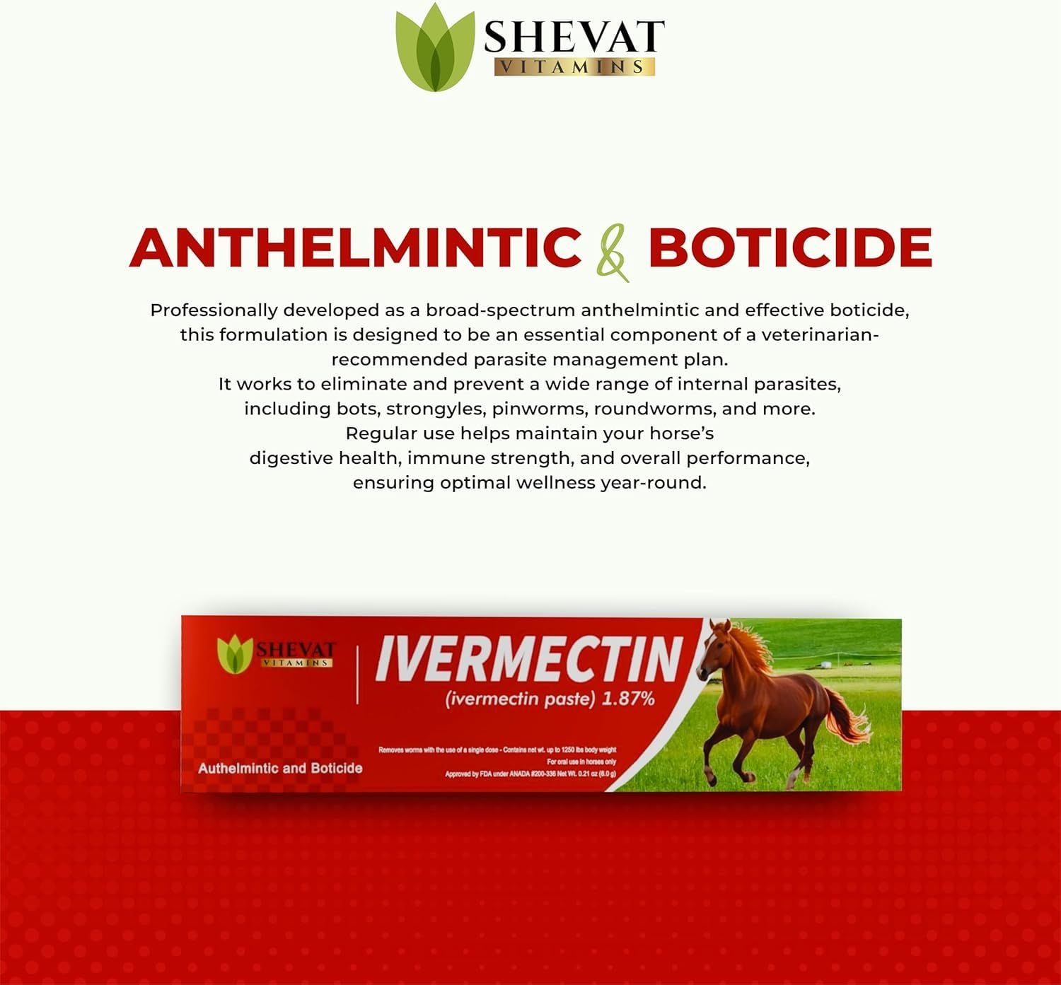 Rotación típica cada 6-8 semanas con SHEVAT VITAMINS en la rutina establo