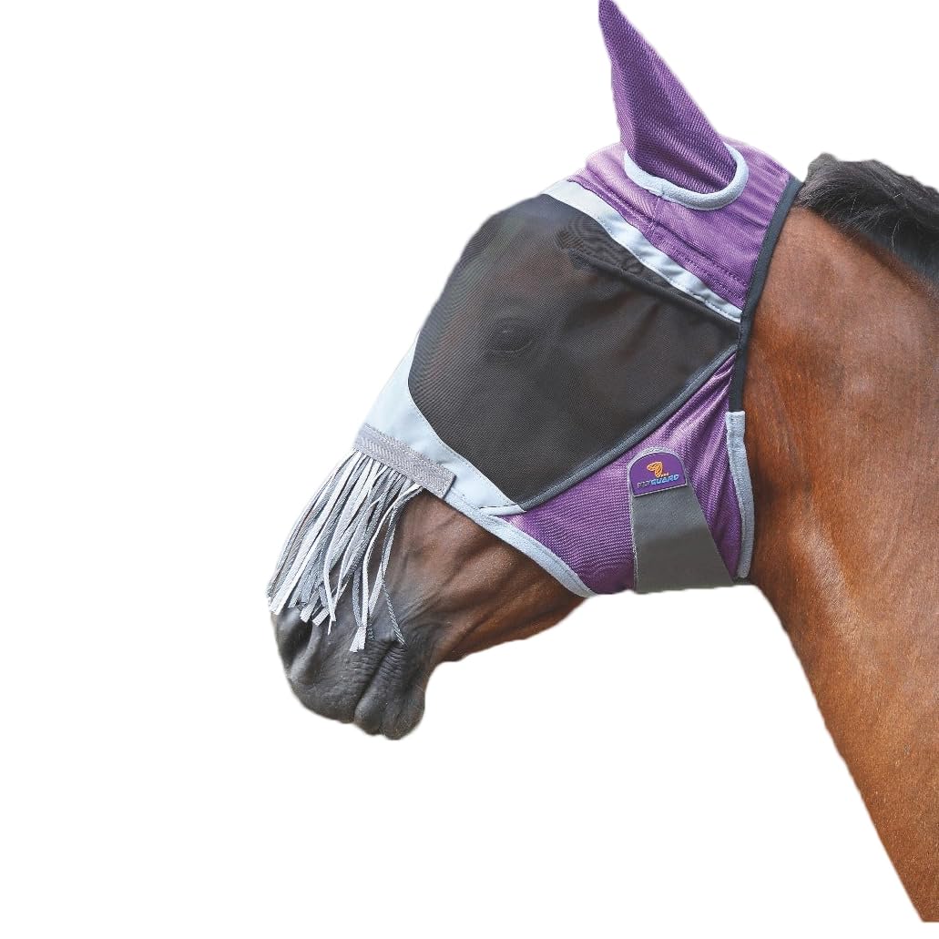Shires Deluxe Fly Mask talla amplia ofrece cobertura completa