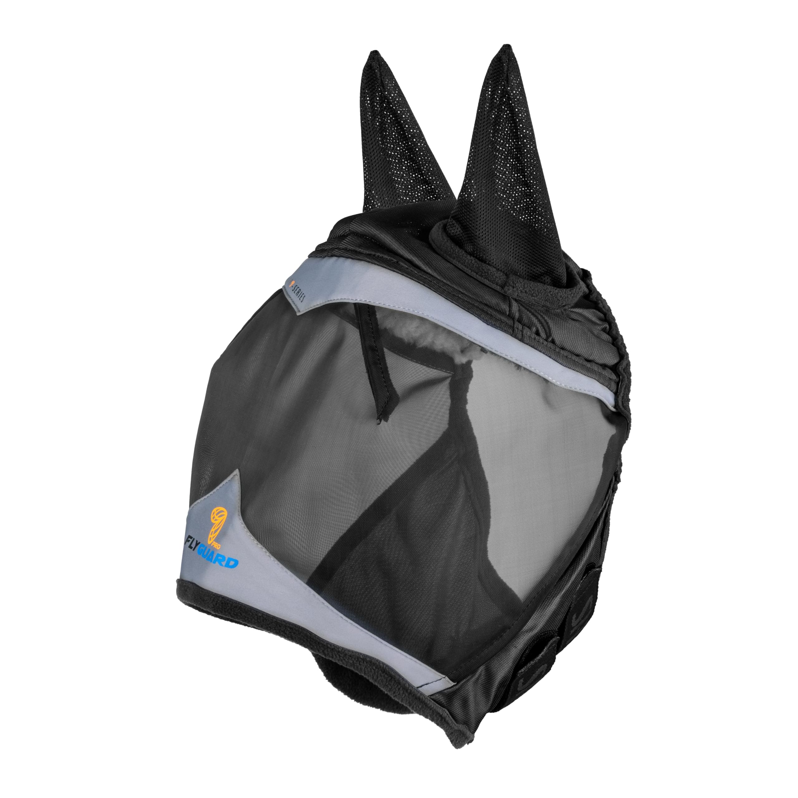 Shires FlyGuard Pro protege orejas y cara de polvo y UV.
