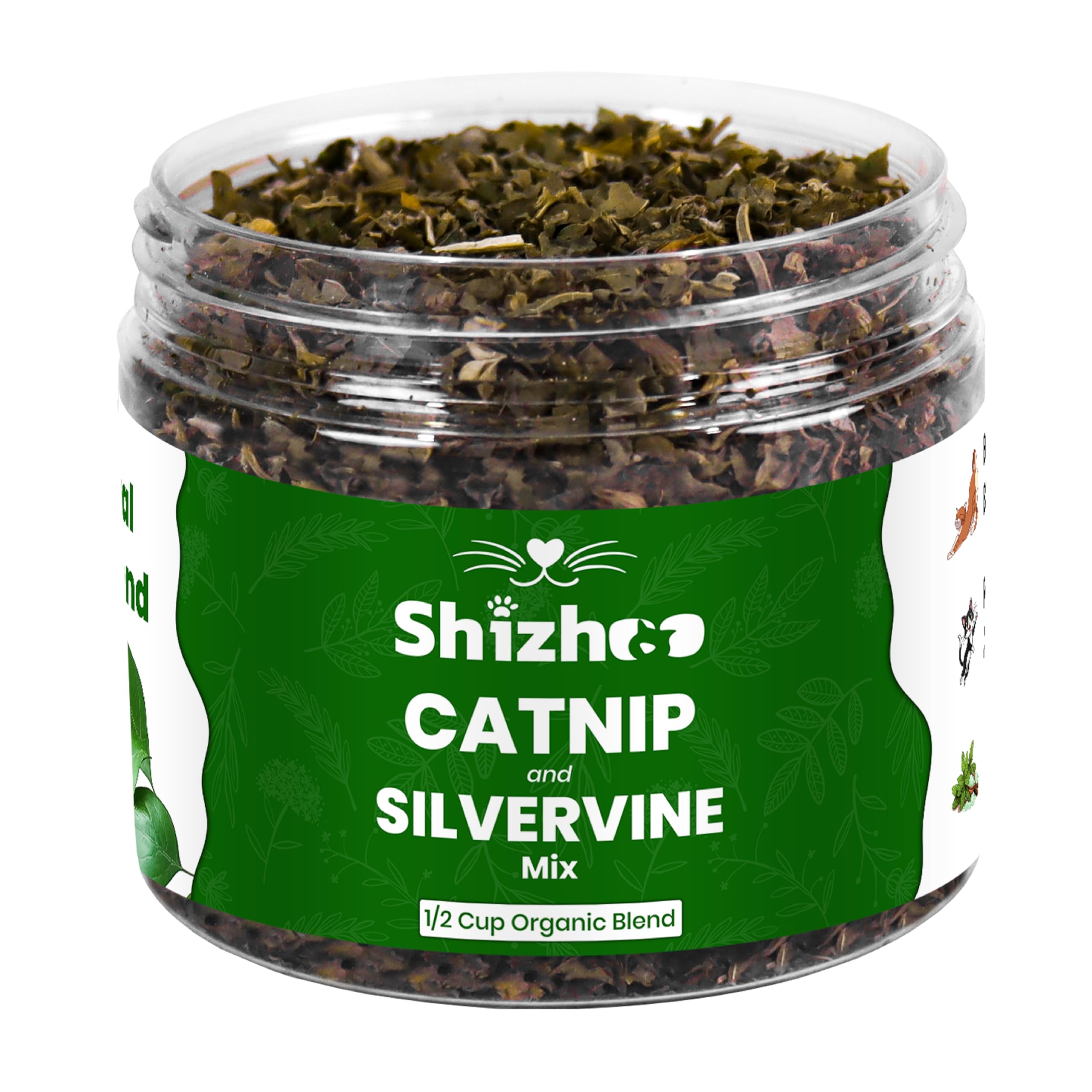 Shizhoo jara de vid plata y hierba gatera para juego natural