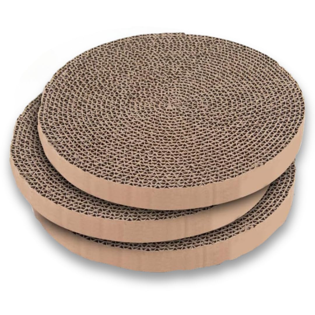 Shizhoo rasca y gira: repuesto 3-pack para juego continuo del gato.