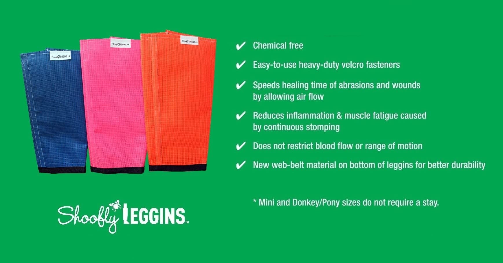 SHOOFLY Leggins borde inferior en fieltro evita espigas y malezas.