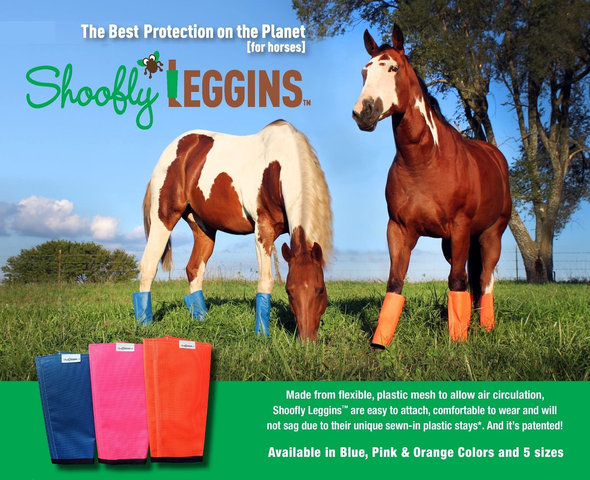 SHOOFLY Leggins con doble costura patentada evitan el pandeo y se sujetan con velcro.