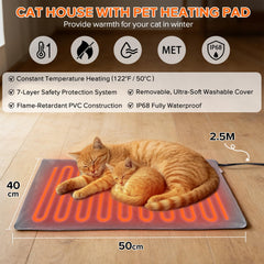 SHU UFANRO cama-calefactora-alfombra-lavable mantiene al gato cómodo