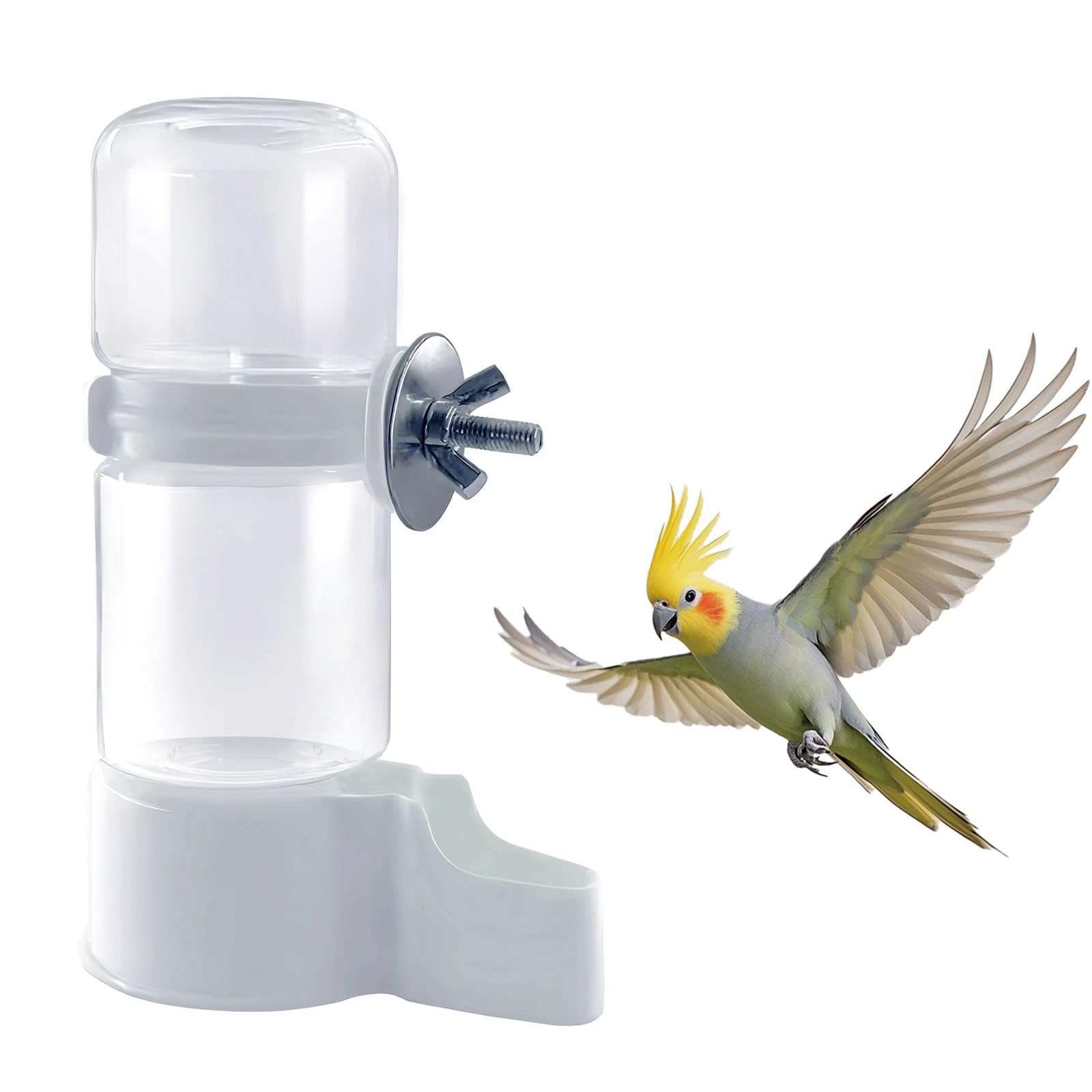 Bebedero automático Sienle para jaula de aves, diseño higiénico y relleno automático
