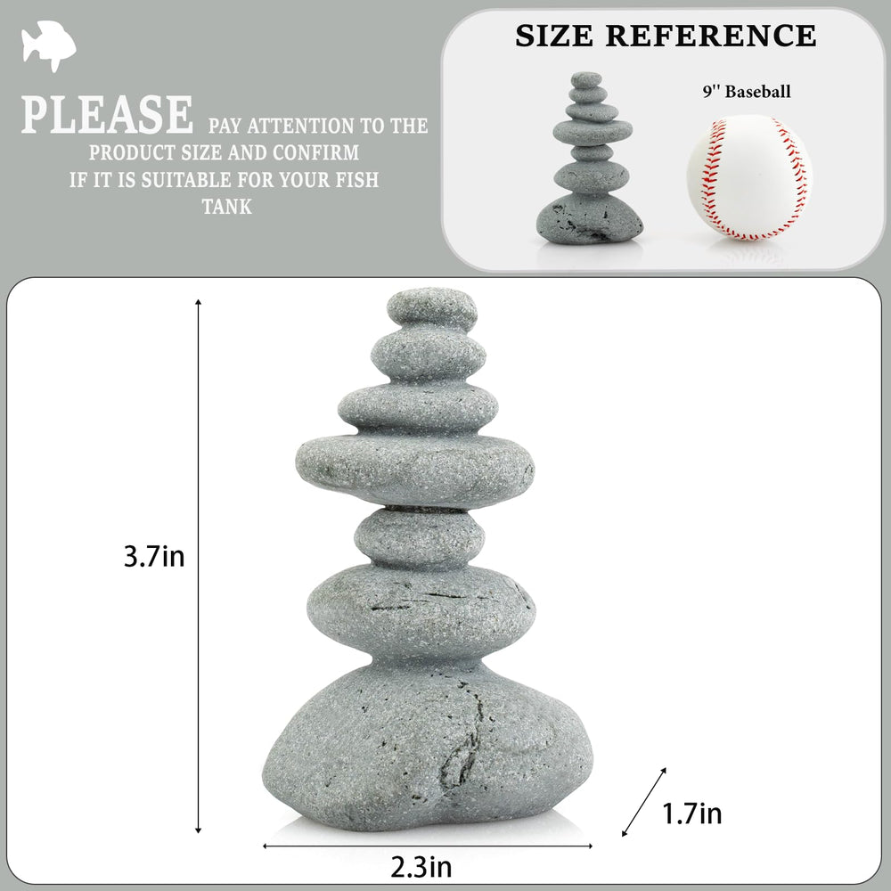 SiissaPeksid cairn zen compacto para jardin o estanque equilibrio visual