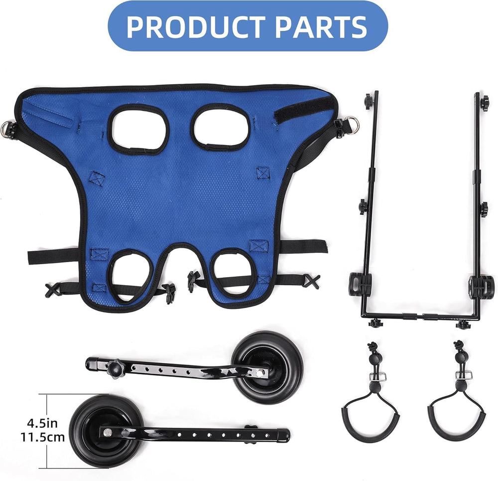 Silla de ruedas para perro pequeño, diseño ajustable para distintos tamaños
