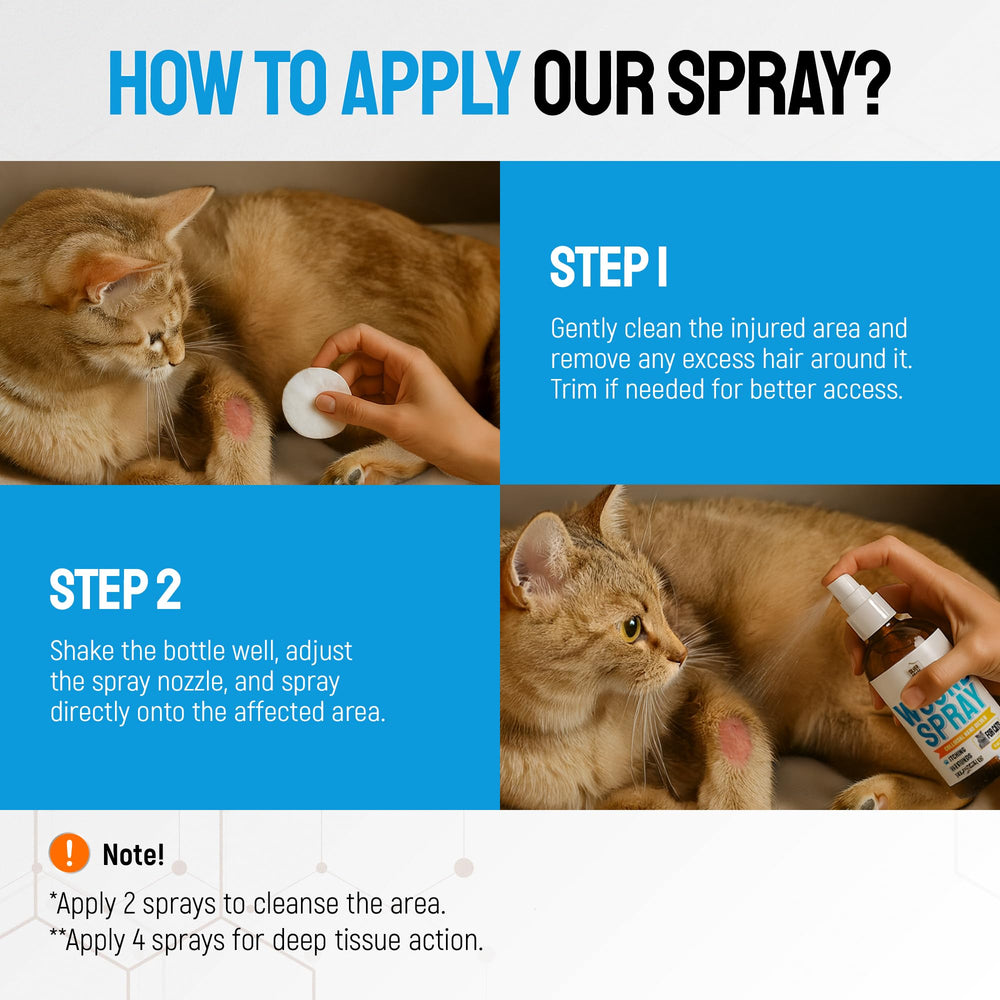 SILVER GRADE spray gatos - fórmula sin colorantes artificiales para piel sensible.