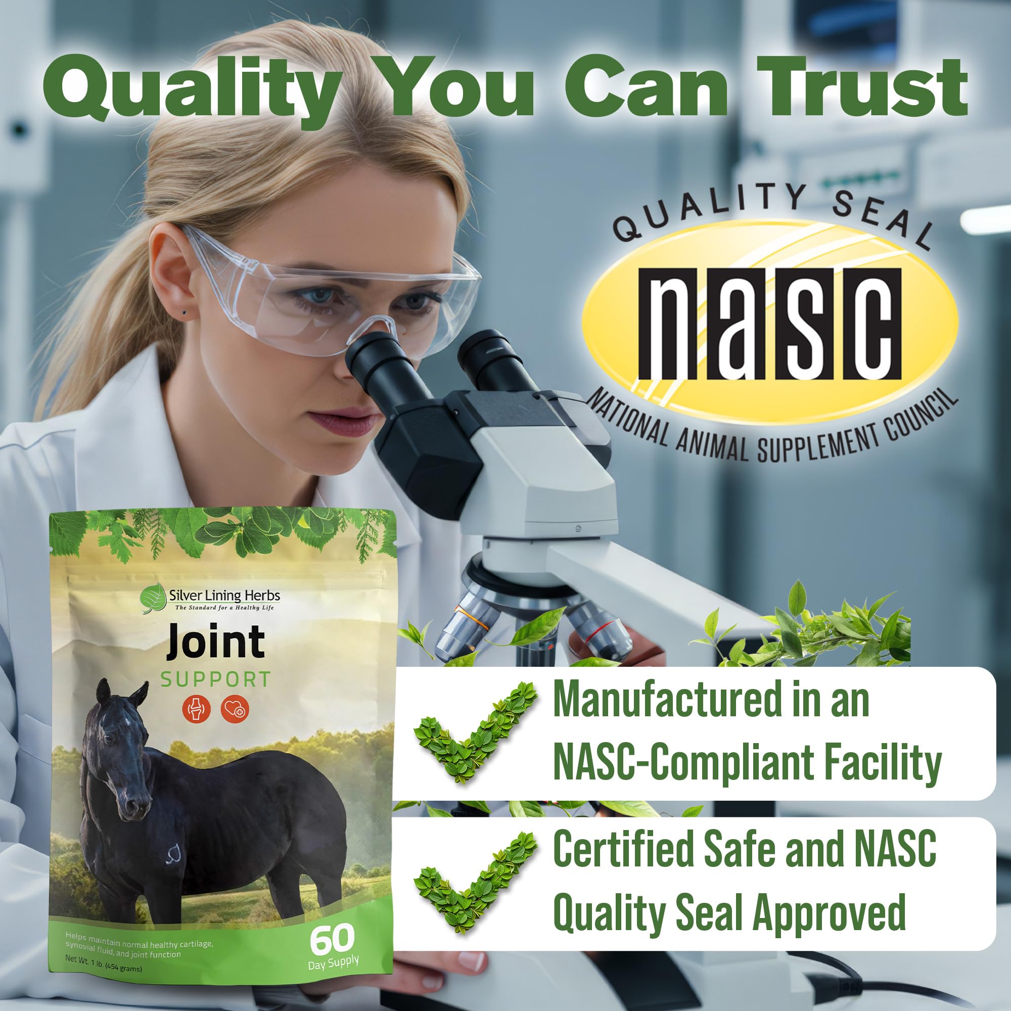 Silver Lining Herbs fabrica en NASC Idaho para garantizar calidad