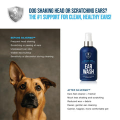 Calma las orejas sensibles con SilverMD para perros y gatos