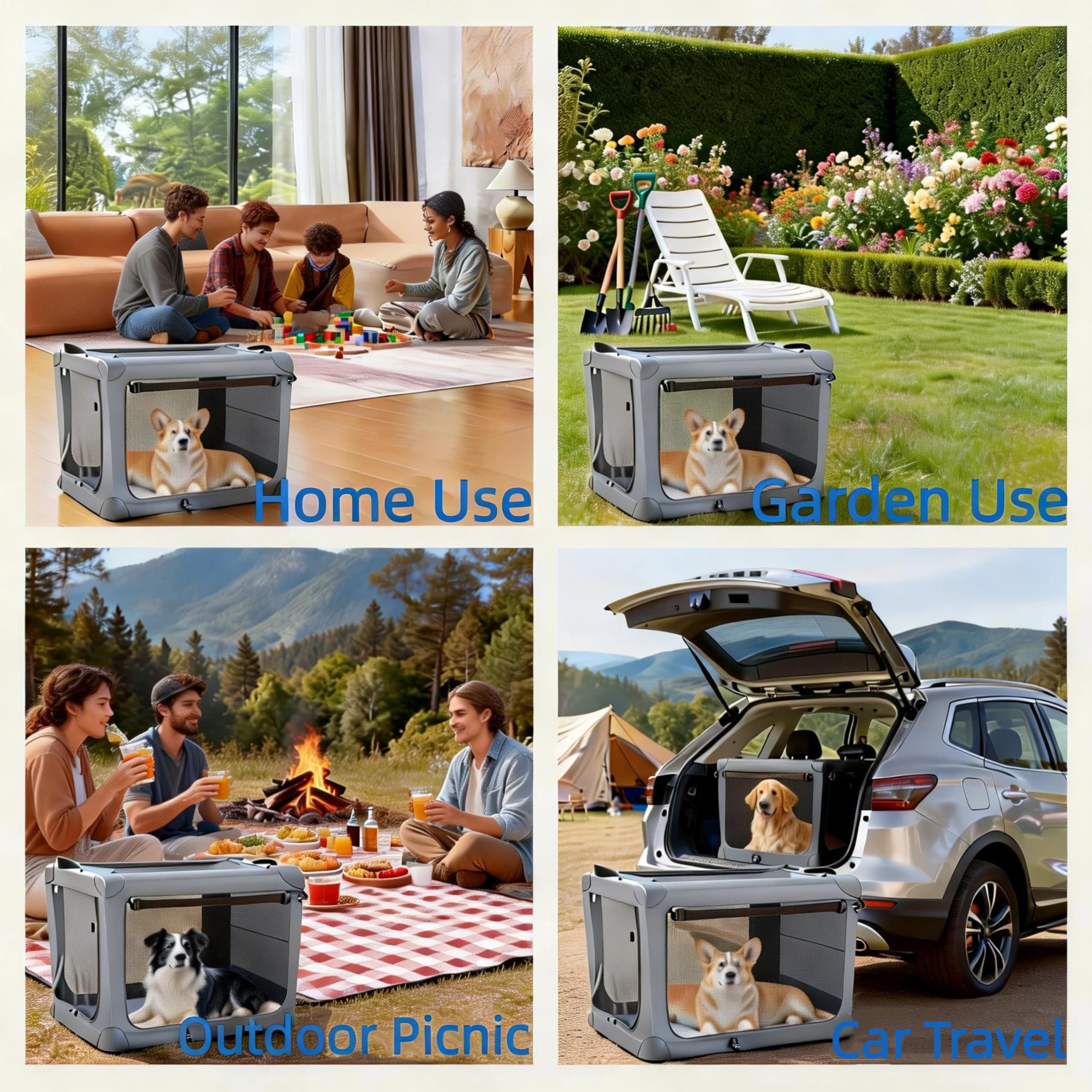 Simple Deluxe jaula 42 pulgadas, uso interior y exterior versátil