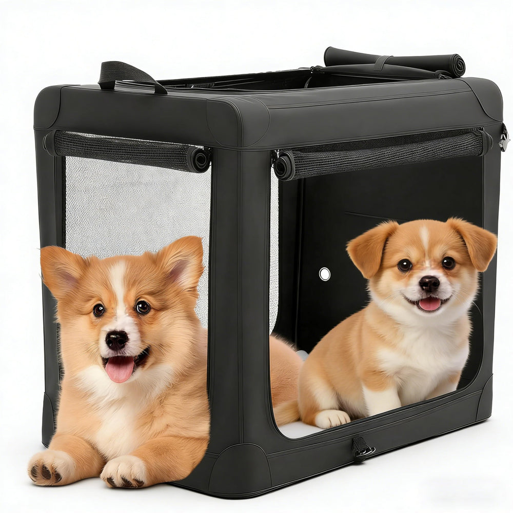 Simple Deluxe jaula plegable para perros pequeños con frontal y buena ventilación para viaje
