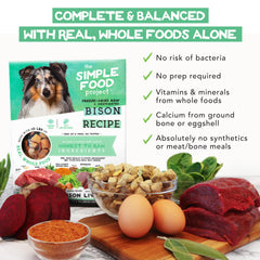 Simple Food Project Bison: envase de 48 oz para múltiples comidas