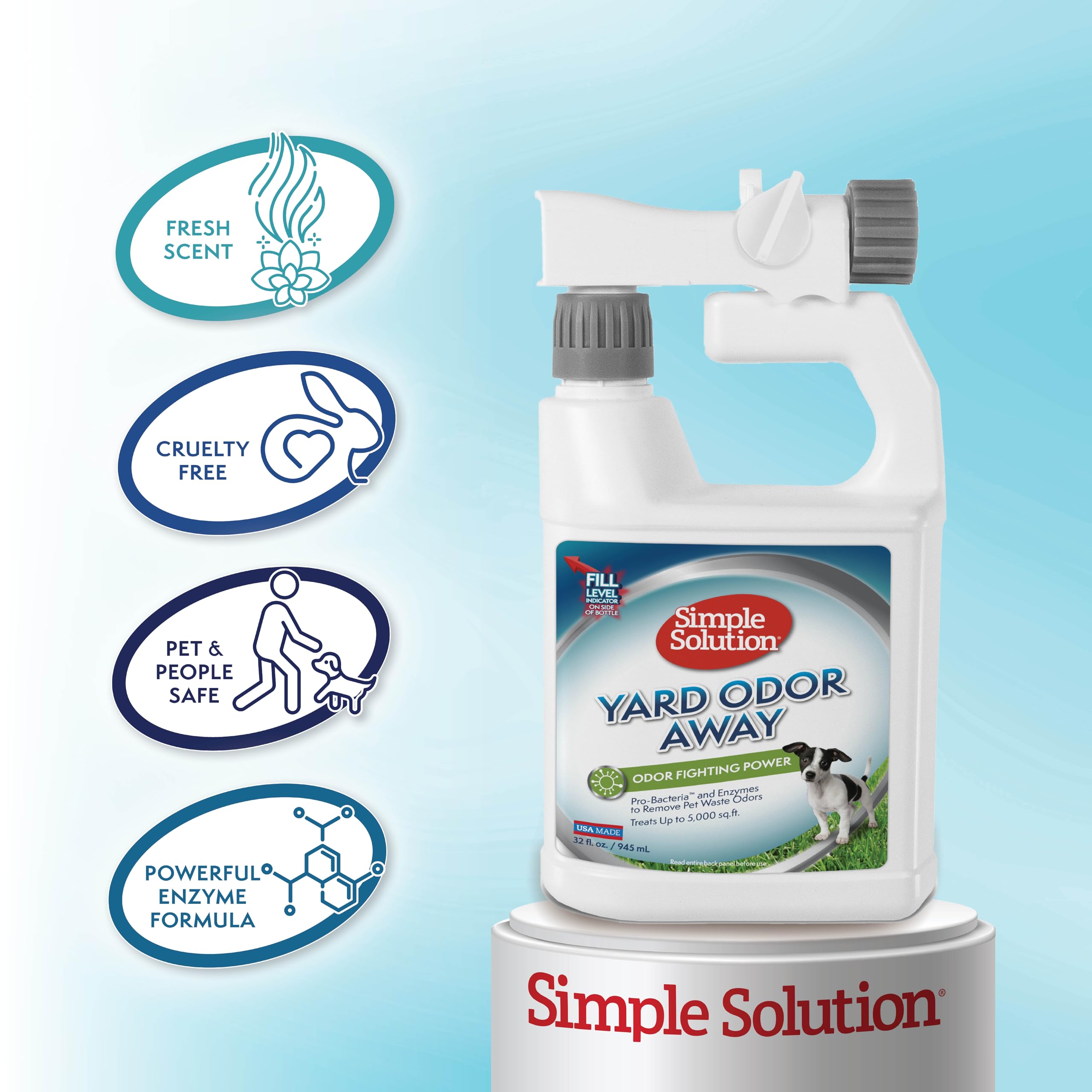 Simple Solution eliminador de olores exterior, suelos limpios y neutros.