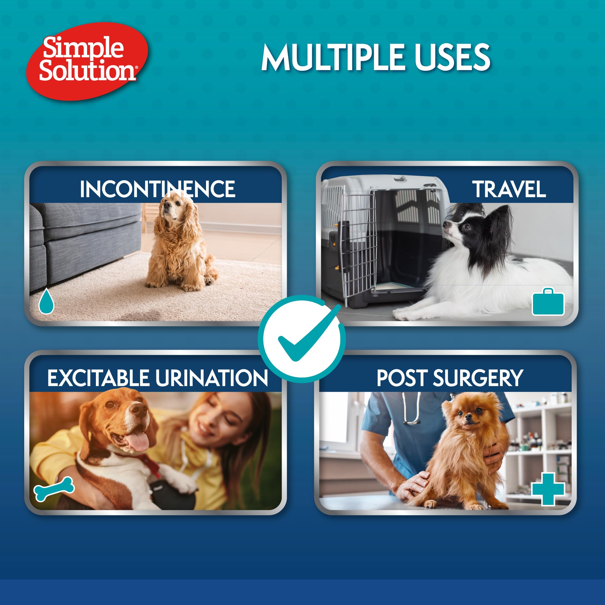 Material suave y transpirable de Simple Solution para comodidad diaria.