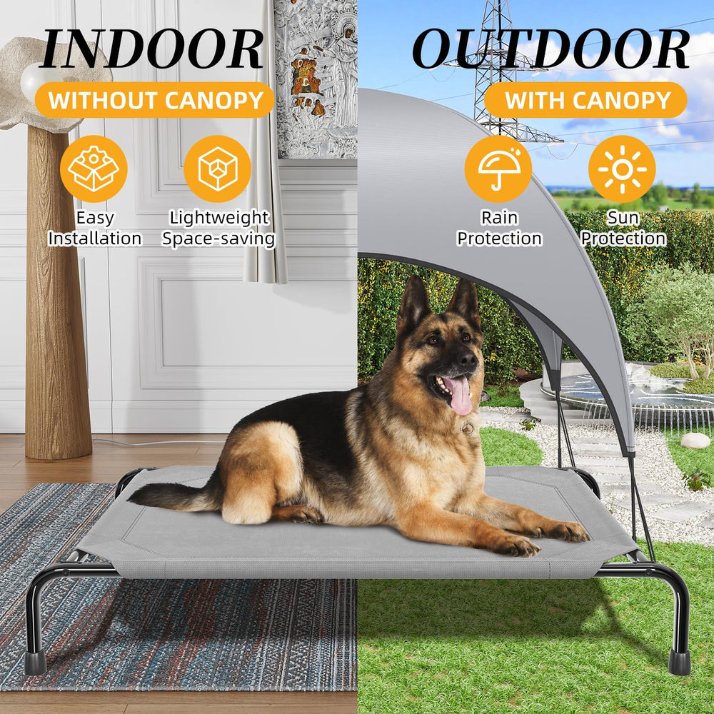 Simple Trending cama con soporte de hasta 150 libras, adecuada para perros grandes