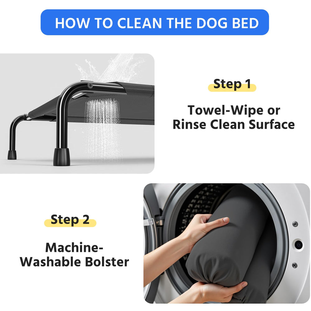 Simple Trending cama elevada soporta hasta 110 libras para perros grandes
