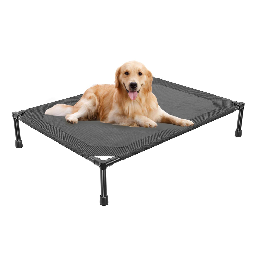 Simple Trending cama alta 42x31, vista frontal para perros grandes.