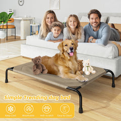 Cama Simple Trending para exterior, vista lateral ideal para descanso fresco al aire libre.