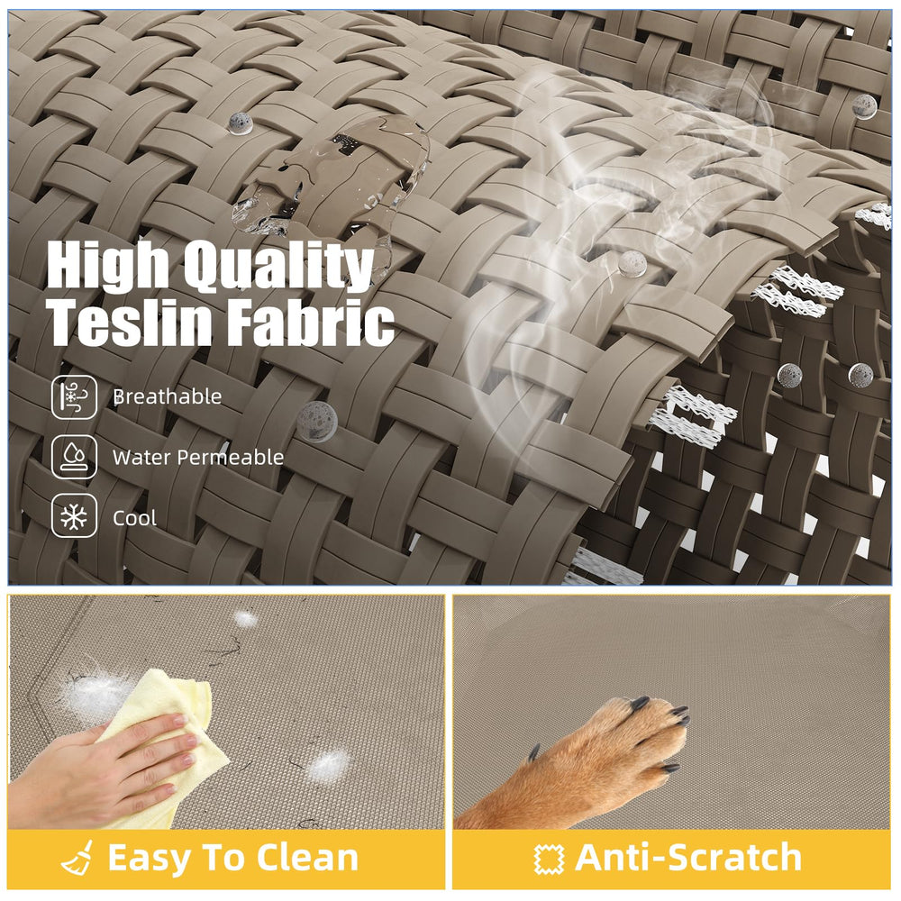 Cama Simple Trending con malla transpirable, vista superior mejora la ventilación.
