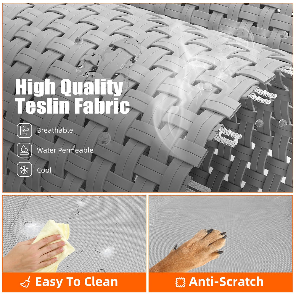 Simple Trending cama elevada XL ofrece buena ventilación para mantener al perro fresco