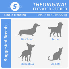 Simple Trending cama para perros impermeable, perfecto para uso exterior bajo lluvia ligera.