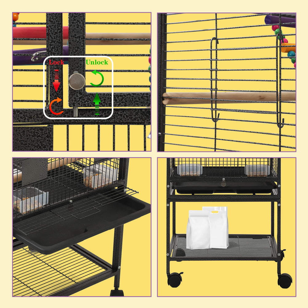 Accesorios completos Sinopet incluidos para aves pequeñas.