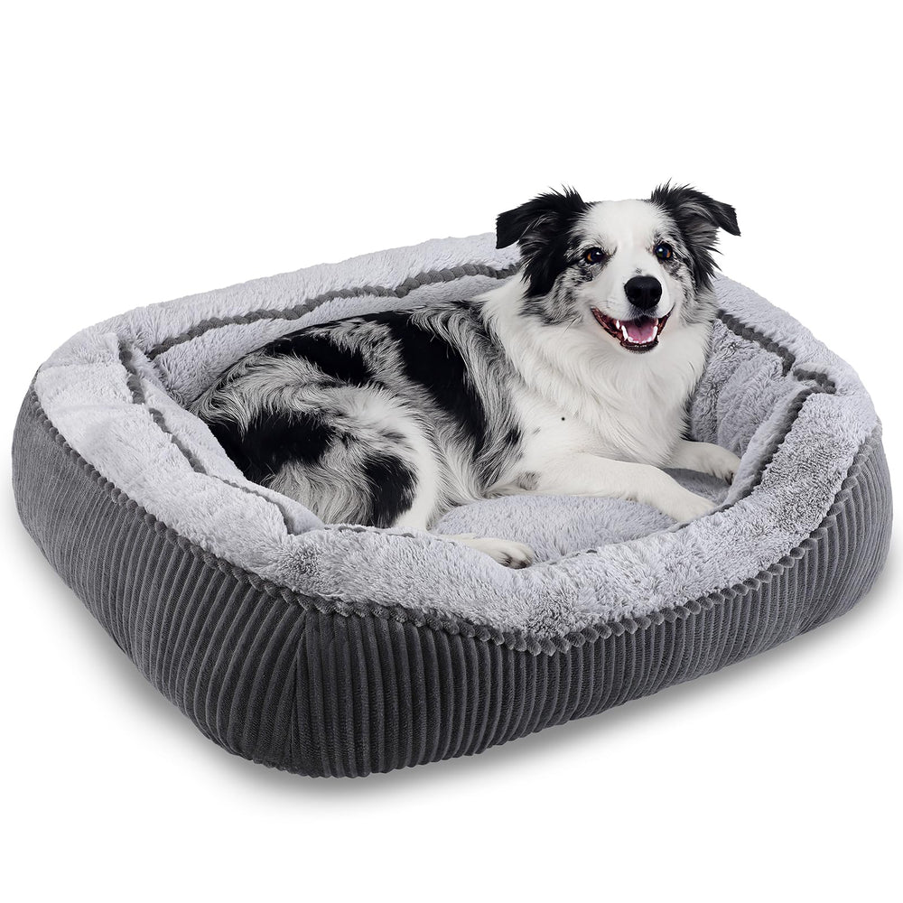 Cama SIWA MARY exterior gris a rayas para dormir con estilo y confort