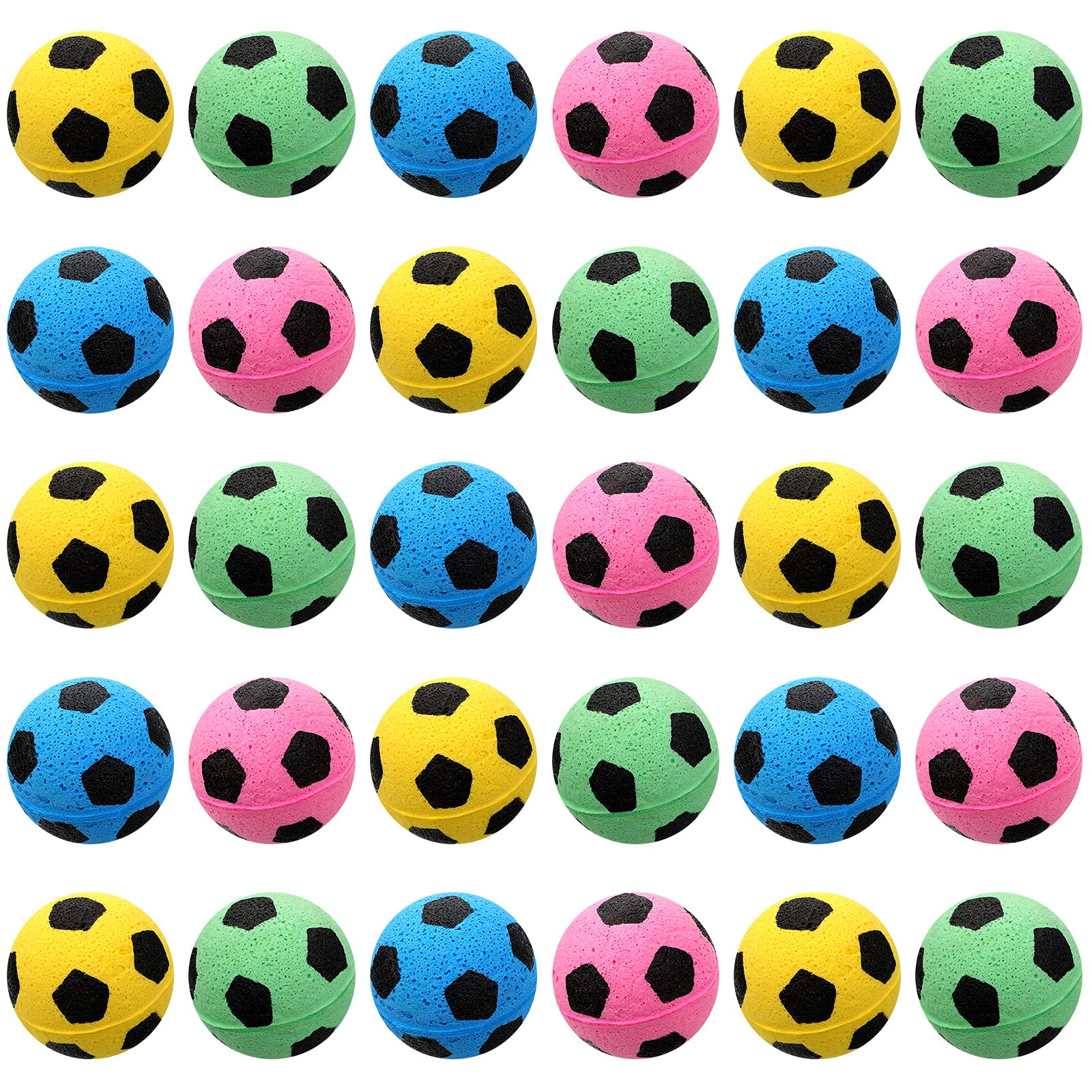 Bolas Skylety de fútbol para gato en 32 colores brillantes para atraer su atención