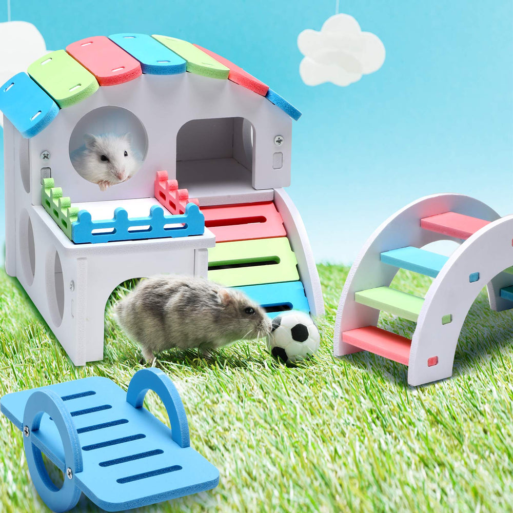 Skylety diseño-adorable-hamster, decoración atractiva para jaula.