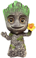 SLOCME Groot con burbujeador suave, decoración elegante para acuario.